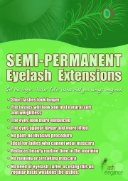 Promotional Poster – Semi-Permanent Eyelash Extensions